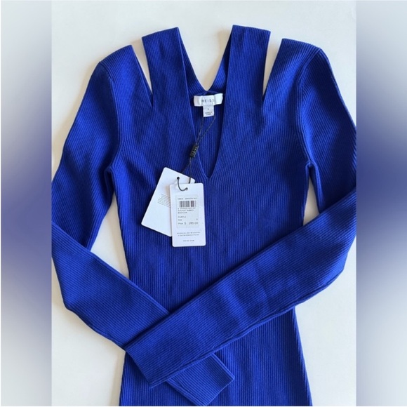 REISS Ava 💙 Rib Knit Dress - Picture 5 of 6